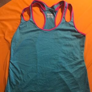 Workout tank top teal